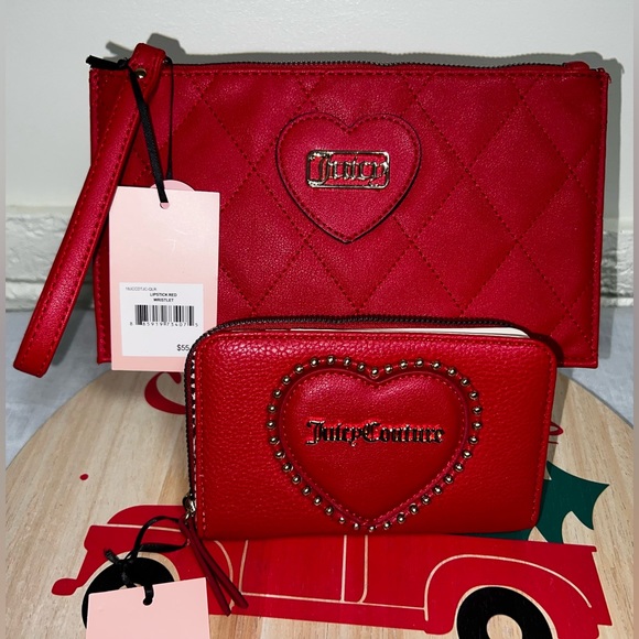 Juicy Couture Handbags - NWT 2 PC Juicy Couture Wristlet and Wallet Set
